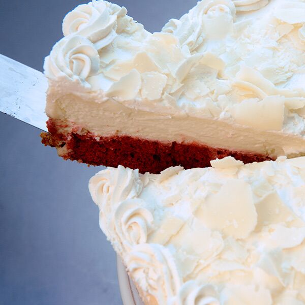 Red Velvet White Chocolate Cheesecake